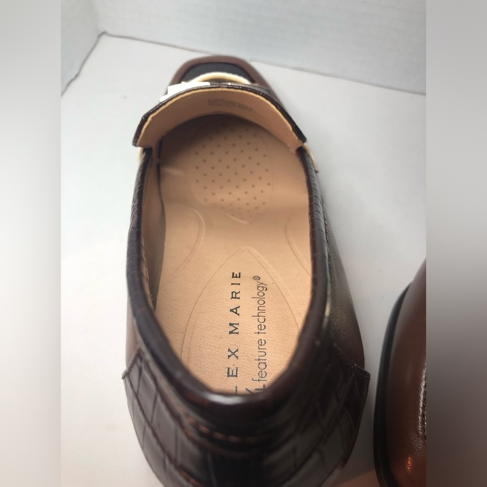Alex Marie Elegant Brown and Cream Women's Loafers NEW size 6.5 - Picture 10 of 16